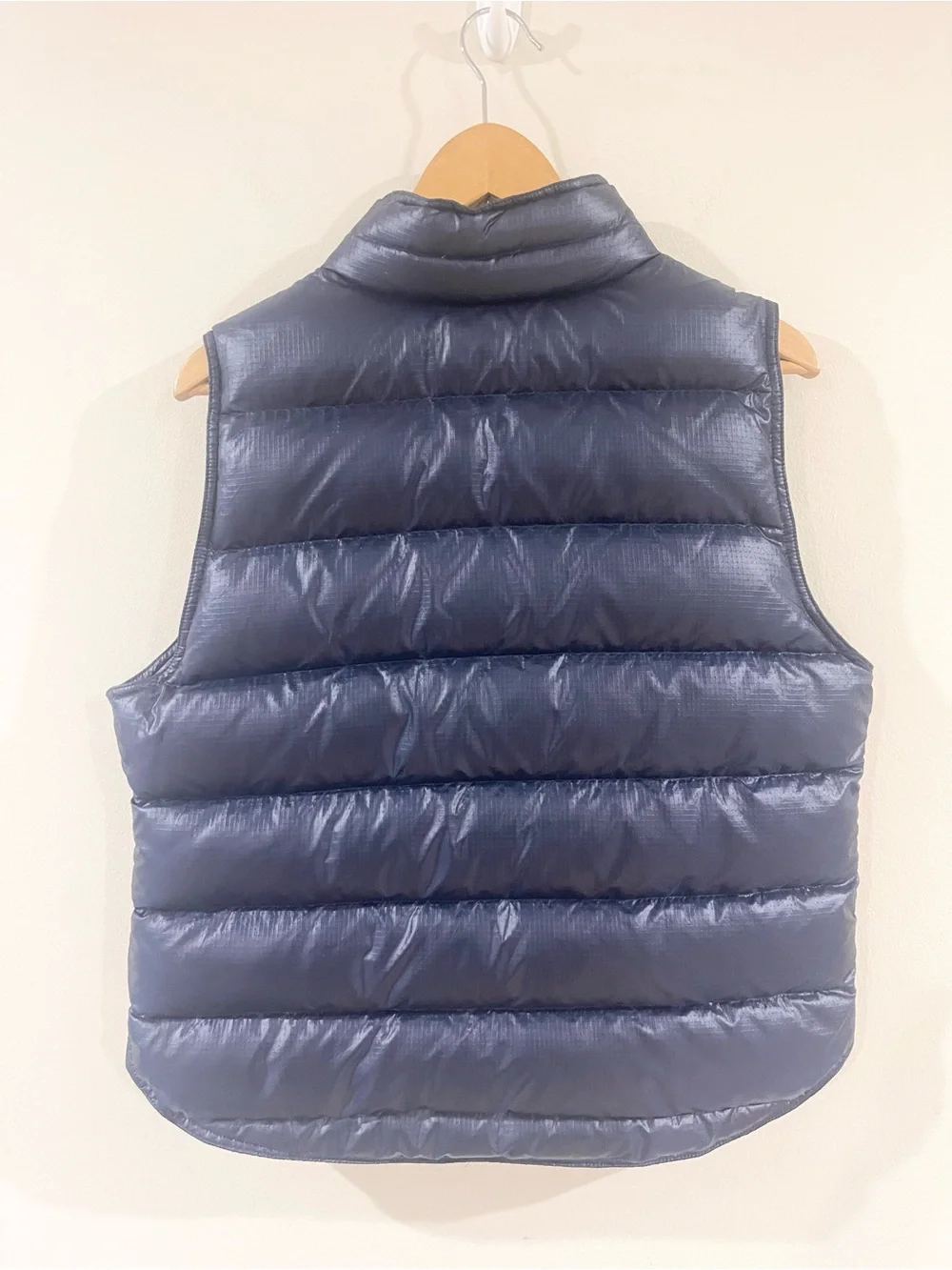 J. Crew Navy Quilted Down Fill Puffer Vest Women’s size L